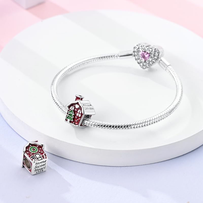 MULA 925 Sterling Silver Charms for Bracelets and Necklaces Family Letters Dangle Pendants Airplane Travel Beads Family Tree Jewelry Charms for Women - Image 1